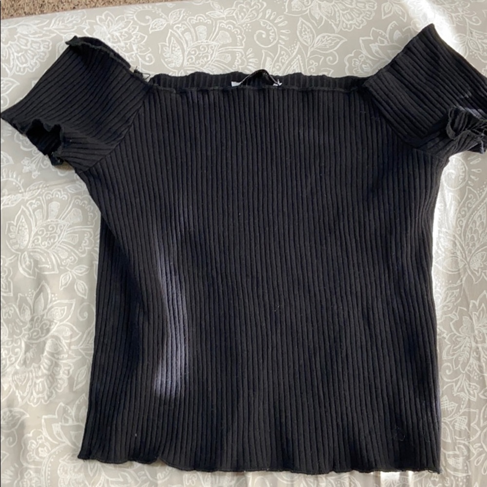 Off the shoulder crop top